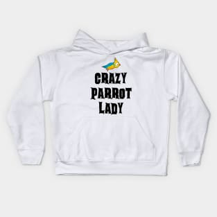 Crazy Parrot Lady Kids Hoodie